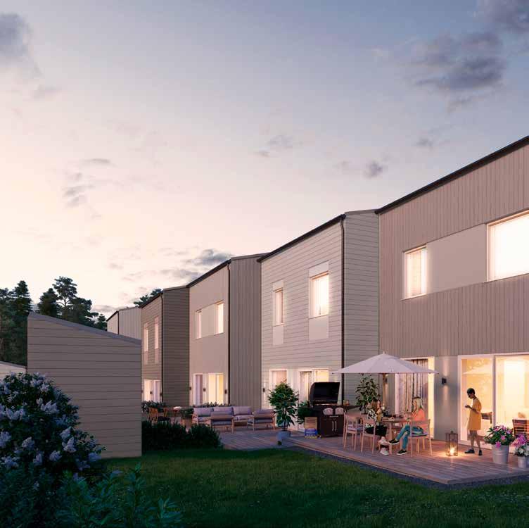 LOBERG RADHUS, 2-PLAN Radhuset Loberg har 5 6 rum med väl genomtänkt planlösning i 2 plan om 130 kvm.