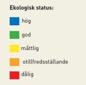 I de yttre delarna av kustvattnet är påverkan från öppet hav stor. Två vattenförekomster har god status, Östhammars och Väddö kustvatten, men de ligger på gränsen till måttlig.