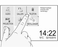 Flytta objekt på startmenyn Rullistor Grundfunktioner 15 Peka på S eller R längst upp eller längst ner på bläddringslisten.