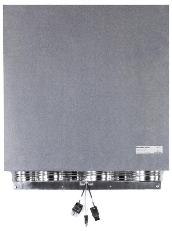 Varvtal 2010 rpm Ljudtrycksnivå 64 dba Fläktenhet, luftflöde, dimensioner och vikt: 600 l/s vid externt tryck 50 Pa samt rena filter Godkänd omgivande temperatur -25 C +60 C Dimensioner: Se ritning