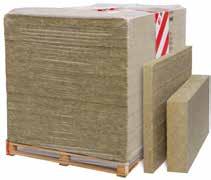 VÄGGAR PAROC COS 10, Betongelementskiva Hård skiva av stenull med mycket goda värmeisoleringsegenskaper. och innehåll Tjocklek Pall Värmeisolering i prefabricerade betongelement.