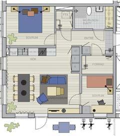 SMALHUSET SMALHUSET Lägenheter i Smalhuset Här kan du välja mellan etta, tvåa, trea och fyra, alla omsorgsfullt planerade för bästa trivsel.