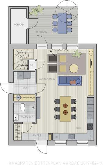 KVADRATEN KVADRATEN Radhuset Kvadraten, 118 kvm