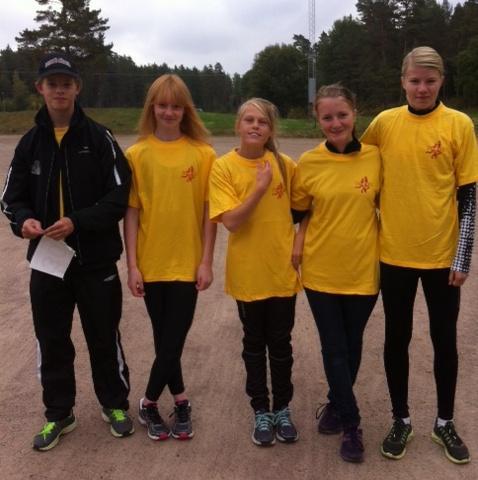 Södras deltagare i GM, Simon Bjärnlöf-Segerlind, Agnes Jardén, Hanna Abrahamsson, Emma Lundgren, och Emma Karlsson.