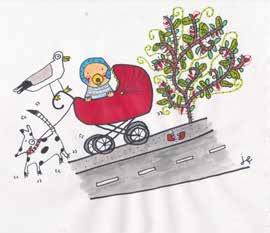 4 mars OLOFSTRÖMS Kl. 10.00-10.30 Illustration av Jenny Funestad Småsagor: Sagofen Isadora: Hej trottoar! Hej trottoar är en föreställning för bebisar och små barn.