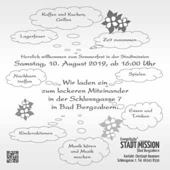 Bad Bergzabern, den 31.07.2019-37 - Südpfalz Kurier - Ausgabe 31/2019 Prot. Kirchengemeinde Dörrenbach- Oberotterbach,Prot. Kirchengemeinde Schweigen-Rechtenbach Sonntag, 04.