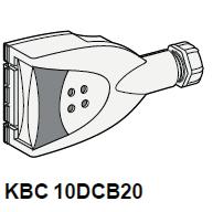 Canalis KBC, stickproppar för KBA och KBB Stickproppar 10A med förmonterad anslutningsledning, fast fas.