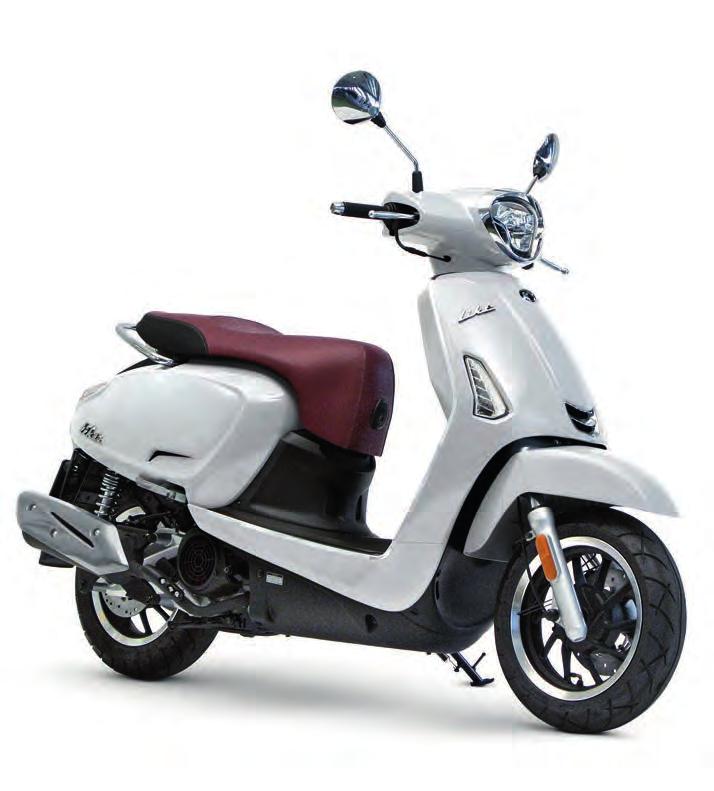 Kymco Like II 50i Nya Kymco Like har snygga klassiska linjer som balanserar lyx, elegans och attityd.