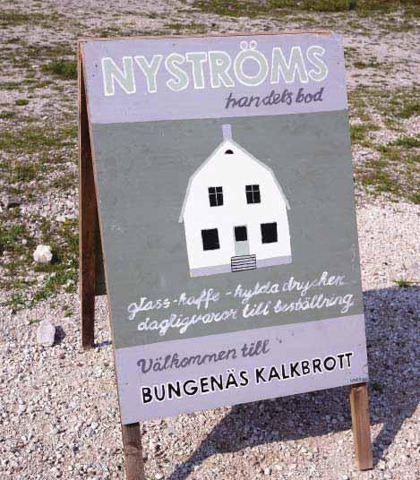 Nyströms butiker på Norra Gotland, bl.a. till Smöjens Kalkbrott.