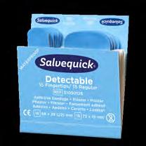 Cederroth Soft Foam Bandage Blue 4,5 m (REF 51011010) 2 x 35 st Salvequick Blue Detectable Plåster (REF 51030127) 1 x 30