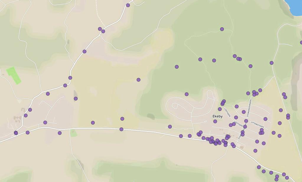 Osäker trafiksituation och tung trafik men också till viss del nedskräpning och motorcrosskörning i skogen.