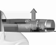 78 Instrument och reglage Torkautomatik med regnsensor Inställbar känslighet för regnsensorn INT : Torkautomatik med regnsensor