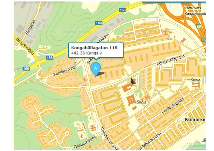 FUB:s föreningslokal Lyckan ligger på Kongahällagatan 118 (se kartan) OBS! Entrén är från Christian IV:s väg.