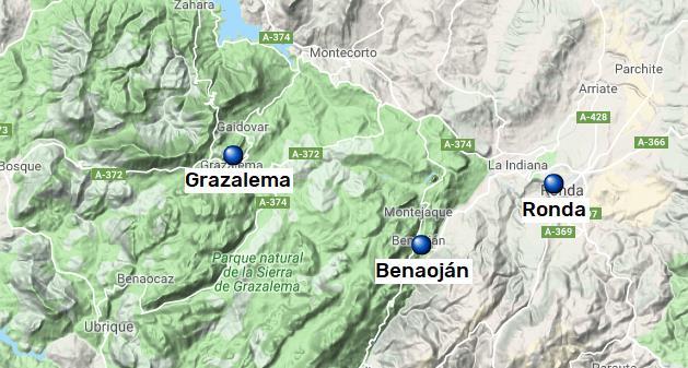 Sierra de Grazalema, Grazalema Ronda, 7 nätter 6(6) Sierra de Grazalema Vandringen följer främst GR-leder och lokala vandringsleder, med vissa avvikelser