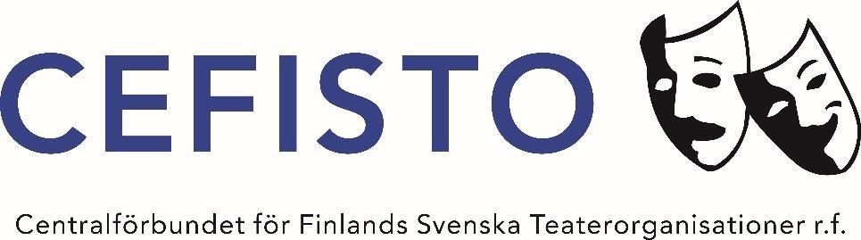 DE FINLANDSSVENSA TEATERDAGARNA PÅ TEATERHÖGSKOLAN 18-19.11.2018 SÖNDAG 18.11 kl. 13 Sopplunch Torget kl. 13.30 Öppning och välkomsthälsning Torget Teaterdagarna öppnas av CEFISTOs ordförande Arn-Henrik Blomqvist.