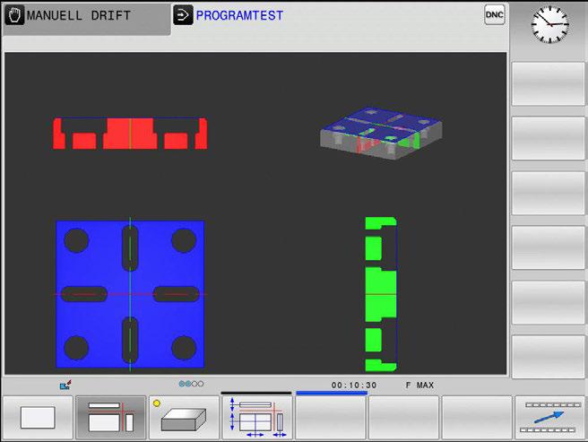 Testa och exekvera Grafik 6 Presentation i 3 plan Presentationen visar tre snittytor och en 3D-modell,