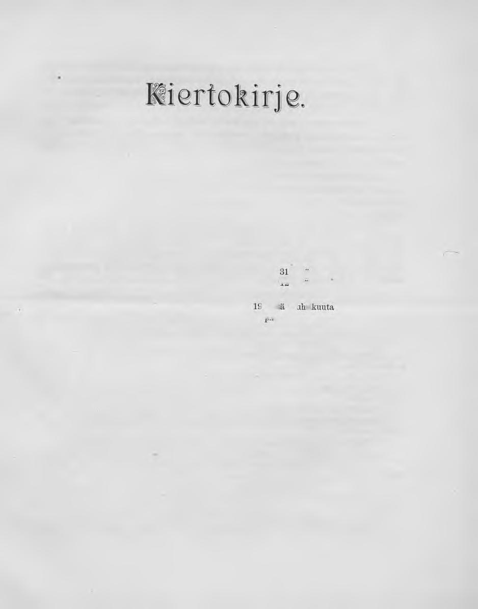 1891. Suomen Postihallitukselta. W.O XII. 23.