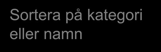 namn Vald inställning