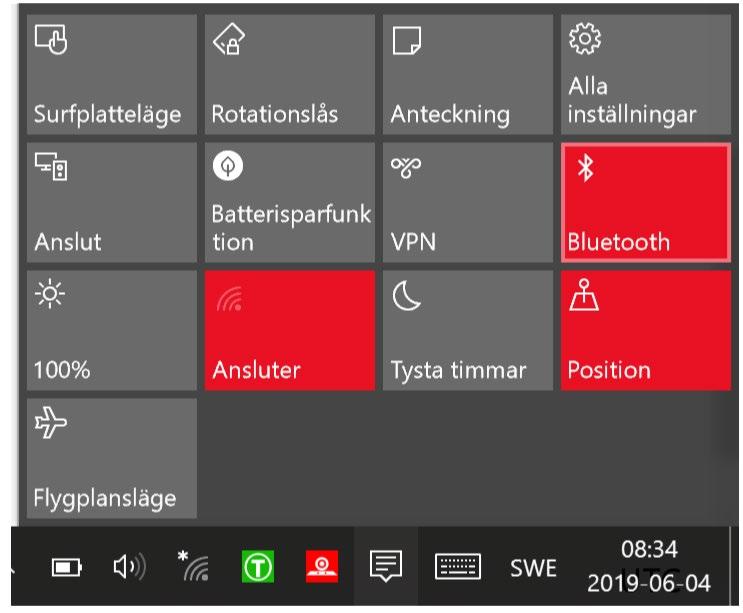 Enheten ska pipa en gång och därefter blinka med ett grönt ljus.