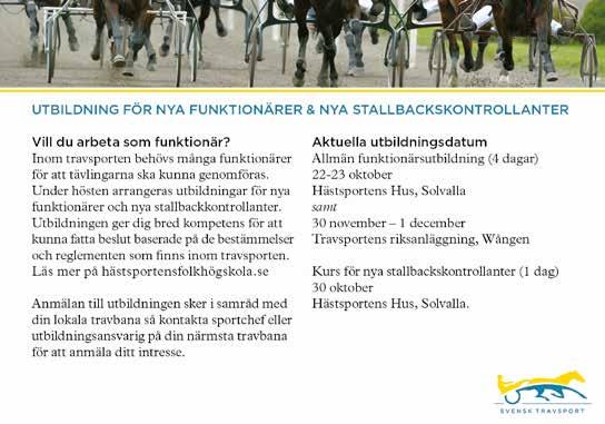 Start Bankod 19:5 b ODDS Svensk Travsports Unghästserie - Fyraåringslopp Ston 4-åriga svenska ston 60.001-5.000 kr. 140 m. Autostart. 1 Pris: 50.000-5.000-17.500-1.500-8.000-5.500-5.