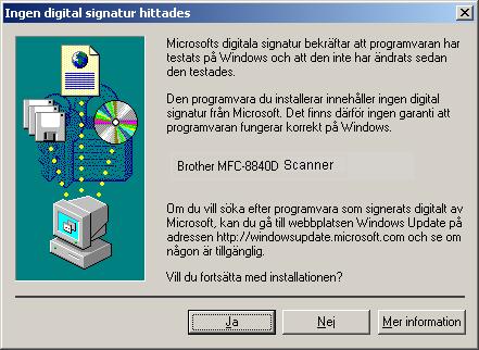 C När datorn har startats om påbörjas installationen av Brother-drivrutinerna automatiskt. Följ anvisningarna på skärmen.