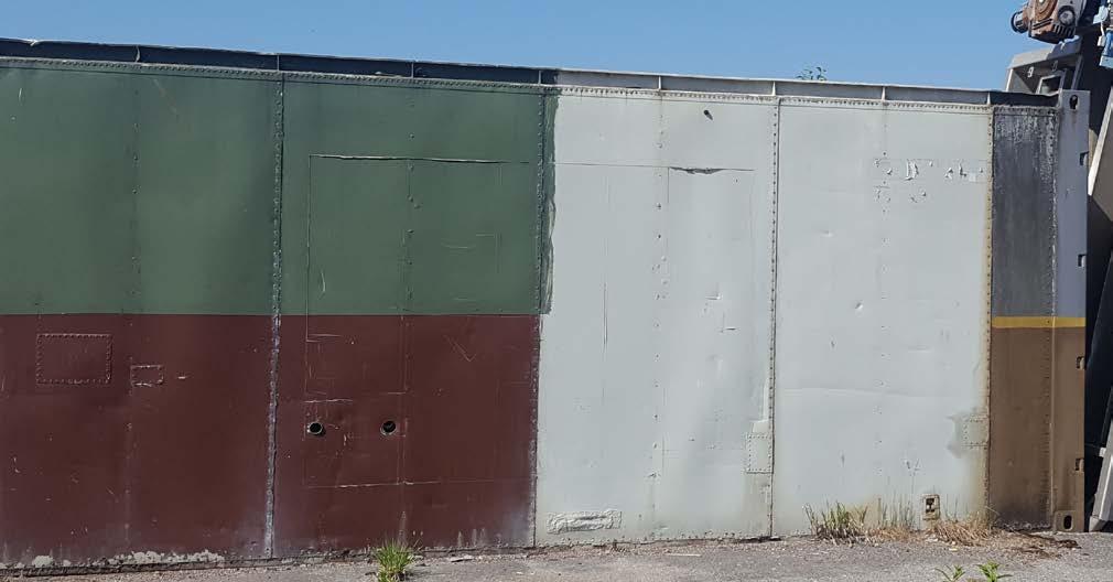 Vattenreningscontainer Cylindriska behållare för aktivt