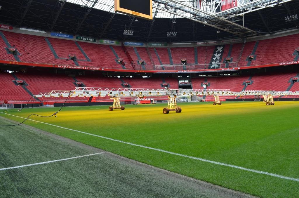 3.1.10 Johan Cruijff ArenA och Sportpark de Toekomst Elitfotbollslaget AFC AJAX hemmaarena Johan Cruijff ArenA och träningsanläggning Sportpark de Toekomst, har olika underlag.