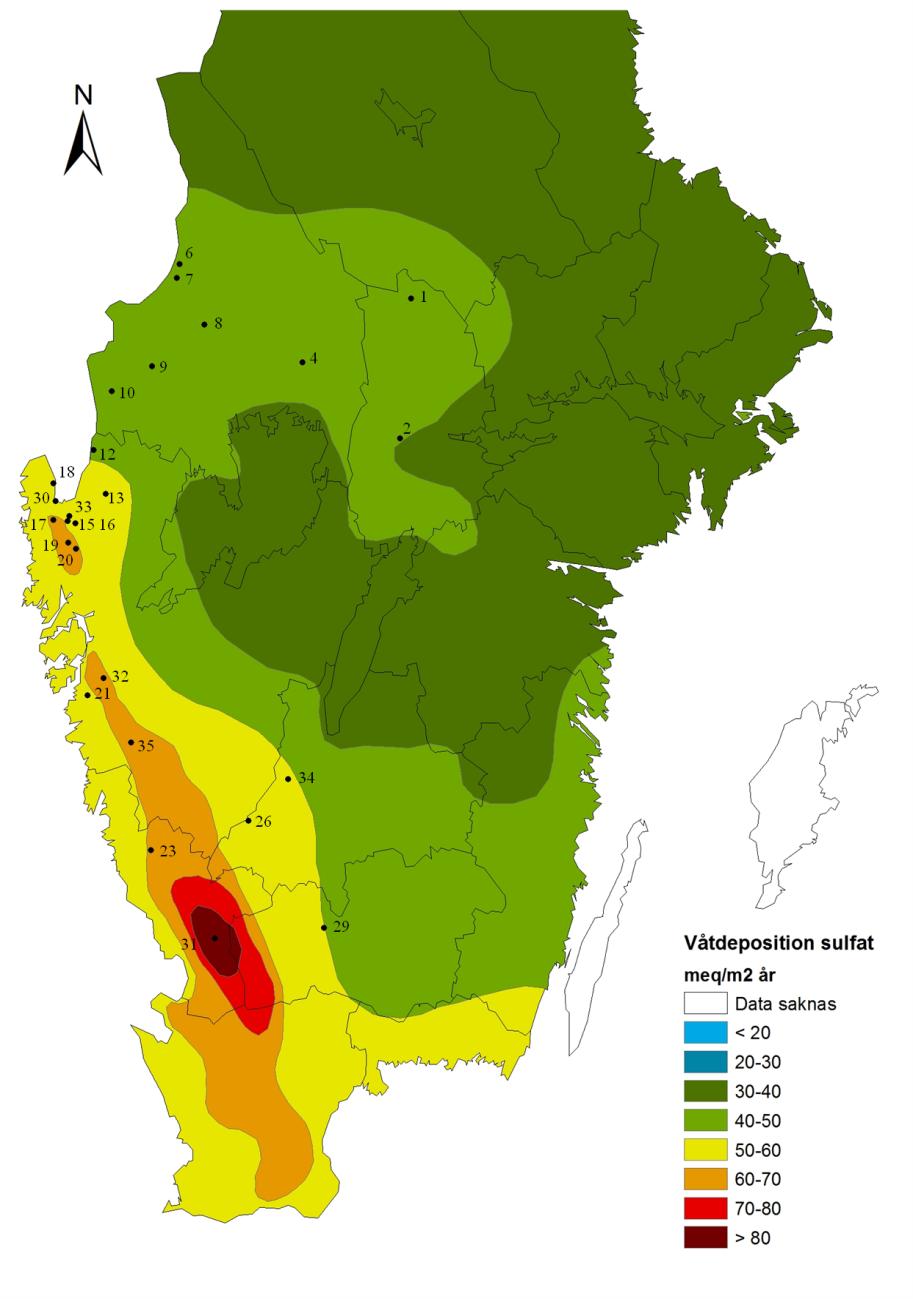 PRESENTATION AV UTVALDA SJÖAR I fiskdatabasen har 222 sjöar data från både före 194 och efter 198.