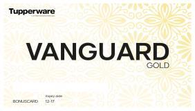 För Teamledare: Kvalifikation: Premie/Gåva: Beställs: Hedras: Vanguard Circle Vanguard 1,1-2, 2-3,3-4,4-5,5 miljoner på ett år Diplom i ram Vanguard BRONZE bonuskort Vanguard 1,1 miljon Vanguard