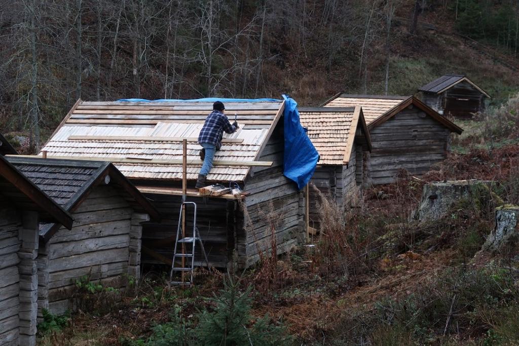 Figur 5. Omläggning pågår på den tredje boden.