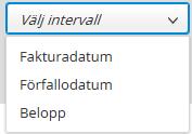 A B C D F E Så här granskar du rader 1) Klicka på rubriken Fakturor i övre rubrikraden