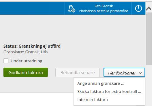 1) Klicka på rubriken Fakturor i övre rubrikraden eller klicka på Fakturor under Att hantera-menyn på startsidan. 2) Välj din faktura i listan eller sök fram den via sökfältet.