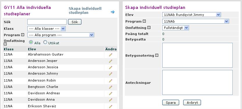 5. Information i fältet Betygsnotering skrivs ut på betygsdokumenten och skickas med i exporten till UHR. 6.