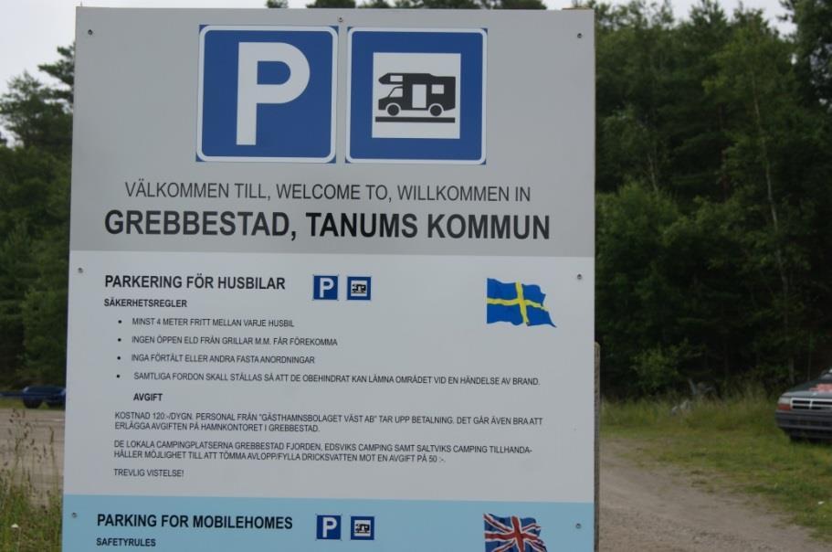 Hamburgsund Utveckla parkering Hamn fåtal platser Drift Rörvik för få platser för att