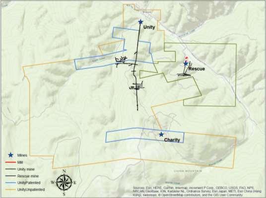 Verksamhetsbeskrivning Övriga tillgångar: Rescue, Unity, Kimberly Buffalo Gulch och Deadwood Som beskrivits i avsnittet Mineralreserver och mineraltillgångar Friday-gruvans och Buffalo