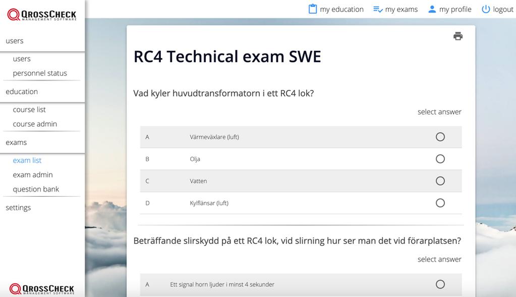 Examinations & prov modul Alla prov kan förberedas och