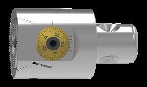 Finbearbetning SpinTools Multi-Head Ursvarvnings- och finborrningshuvud för svarvbommar Ø 16 mm och bryggor med invändig kylmedeltillförsel LSCX = svarvbommens inskjutningsdjup utan svarvbom, brygga