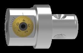 Finbearbetning SpinTools Enskärigt ursvarvningshuvud modulärt system LSCX = svarvbommens inskjutningsdjup med invändig kylmedeltillförsel STM DF BDX DF BDX BDX DF LSCX LSCX LSCX F F F Ø D min Ø D max