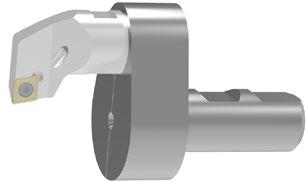 Finbearbetning SpinTools High-Speed ursvarvningshuvud för översvarvningshållare och High-Speed HM-svarvbom med invändig kylmedeltillförsel D max = vid användning av ursvarvningshuvud med