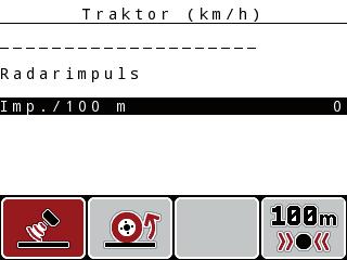 Manövrering QUANTRON-A Kalibrera hastighetssignalen på nytt: Du kan antingen skriva över en befintlig profil eller belägga en tom lagerplats med en profil. 1.