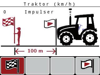 Manövrering QUANTRON-A Nu måste även antalet impulser för hastighetsignalen bestämmas. Vet du det exakta impulsantalet, kan det matas in direkt: 8.