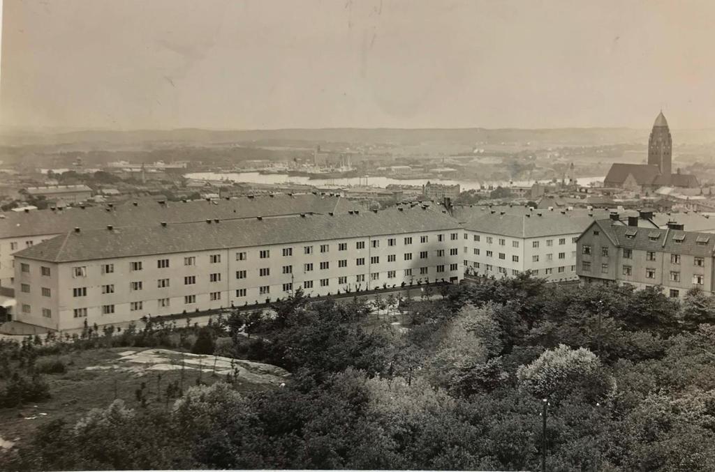 HISTORIK I slutet av 1800-talet sträckte sig Stigbergets bostadsbebyggelse fram till Fjällgatan.