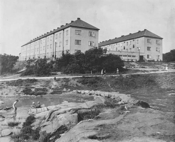 Kv. Betel från söder. Kv. Betel, gårdsmiljö.