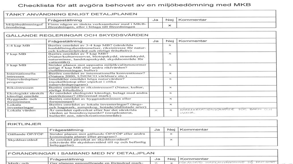 GRANSKNINGSHANDLING 2 Kommentar 3 (5) Planändringen innebär inga ändrade förhållanden när det gäller markfrågor mot den gällande detaljplanen från 1978.