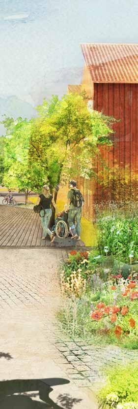 Stadens struktur och bild Planförslaget för Månsbo gärde ger positiva konsekvenser för Avesta tätort med ökade samband med stadens områden norr, öster, väster och söder om planområdet.