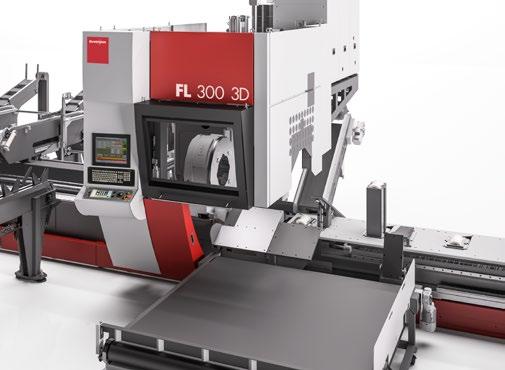 14 15 1 Automatiskt utmatningssystem med en tredje chuck 2 Automatiskt matningssystem 3 Skärenhet 1 Modellversion M3 Rörlaser