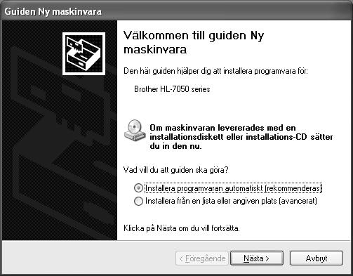 Moment 2 Installera skrivardrivrutinen För användare av parallellkabel Installera drivrutin och anslutning av skrivaren till din PC 1 Stäng av strömmen till skrivaren.