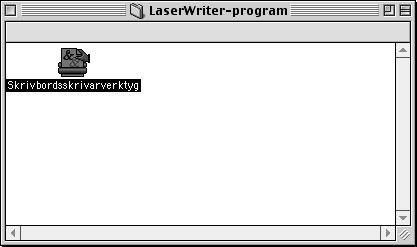 6 Öppna ikonen Macintosh HD. 7 För användare av Mac OS 8.6 till 9.04: Öppna mappen Program & tillbehör. Öppna mappen LaserWriter-program.