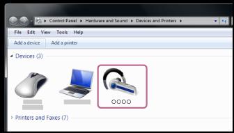 Röstvägledningen säger Bluetooth connected (Bluetooth ansluten). 3. Klicka på [Listen to Music]. Tips Ovanstående metod är ett exempel. Mer information finns i bruksanvisningen som följde med datorn.