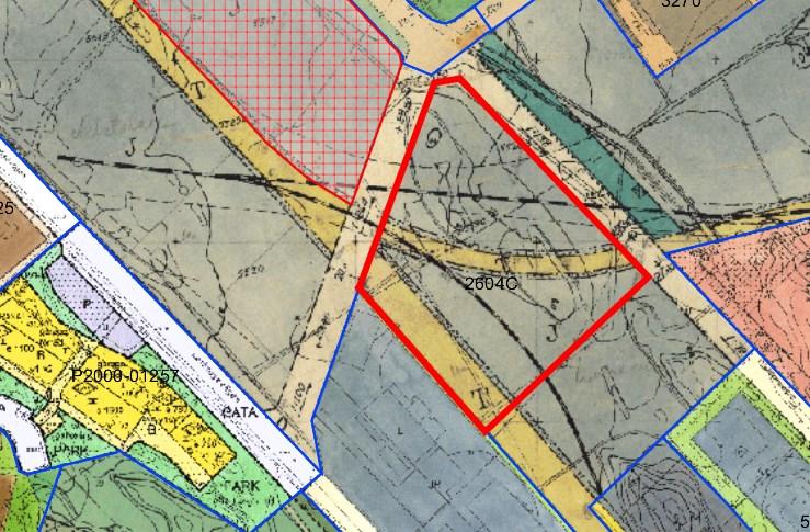 Sida 3 (8) För området gäller stadsplan från 1943 enligt vilken markanvisningsområdet är avsett för trafikändamål och reserverat för spårbunden trafik samt för industriändamål.